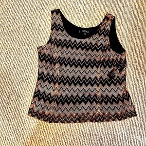 Kasper shell/tank top metallic/lurex … holiday ready. Slacks, jeans. NEW